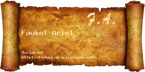 Faukel Ariel névjegykártya